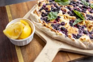 blueberry dessert, pleasant grove pizza farm
